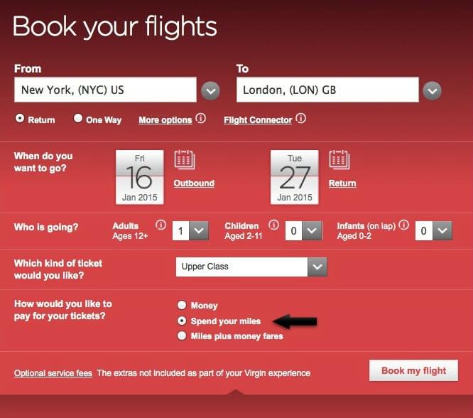 How to Book Virgin Atlantic Flying Club Awards