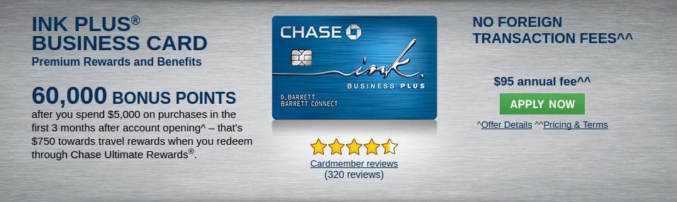 Chase Ink Plus Credit Card Review