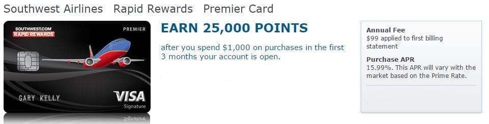 Southwest Rapid Rewards Premier Credit Card Review