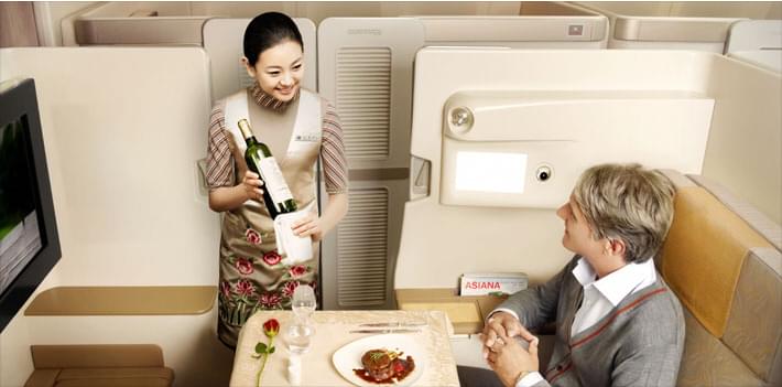 asiana air first class