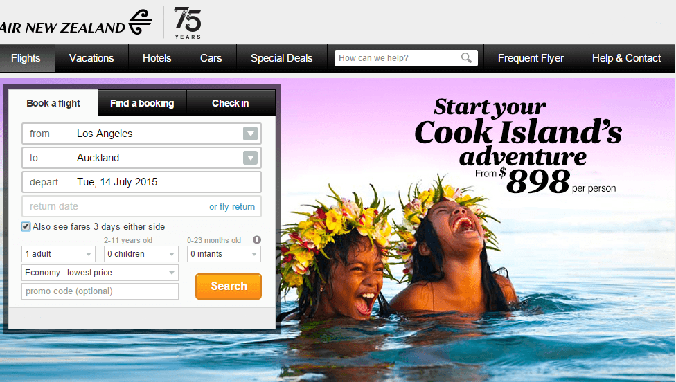 How To Book Air New Zealand Airpoints Dollars