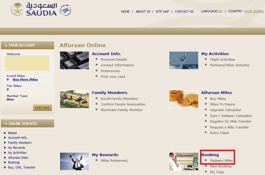 Saudia booking