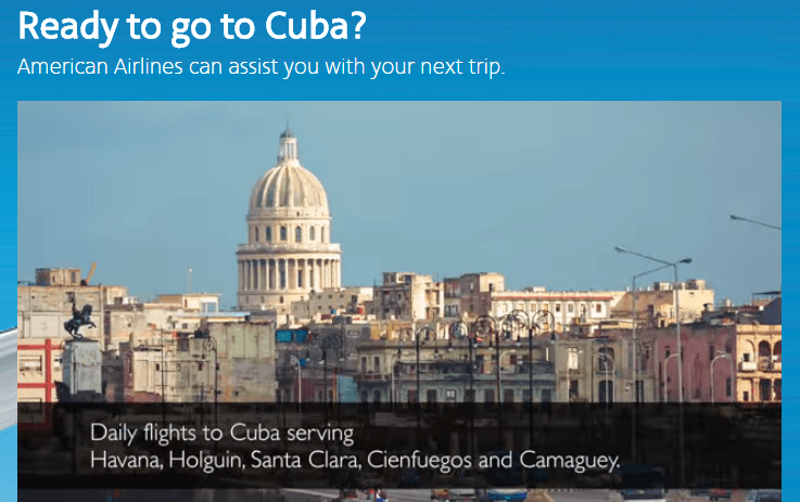 cuba travel american airlines