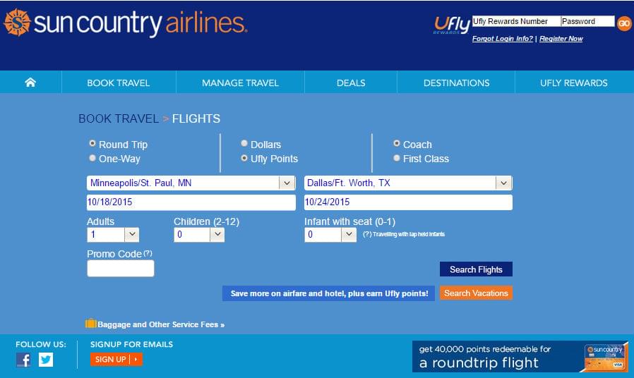 sun country lost baggage compensation