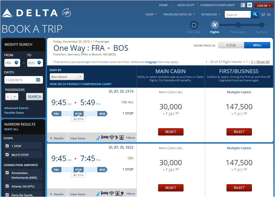 Open Jaw Flights Delta