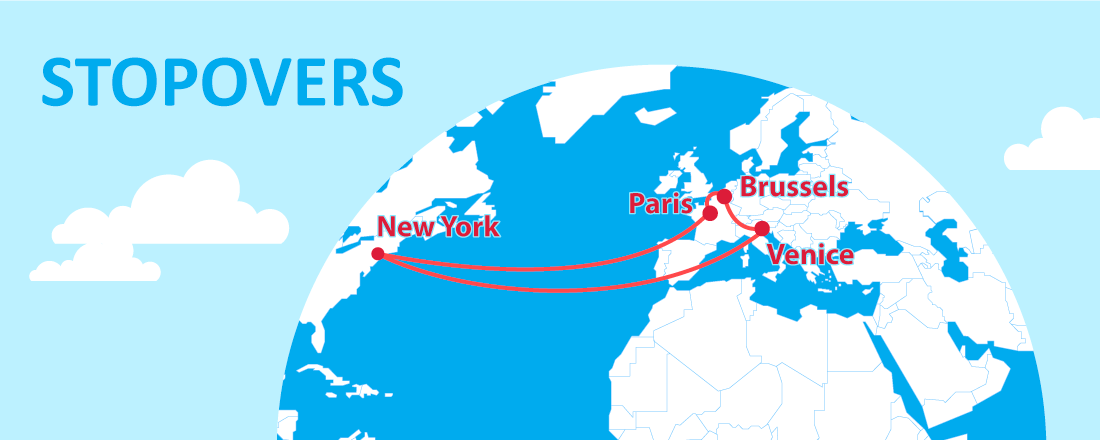 transport journey with stopover