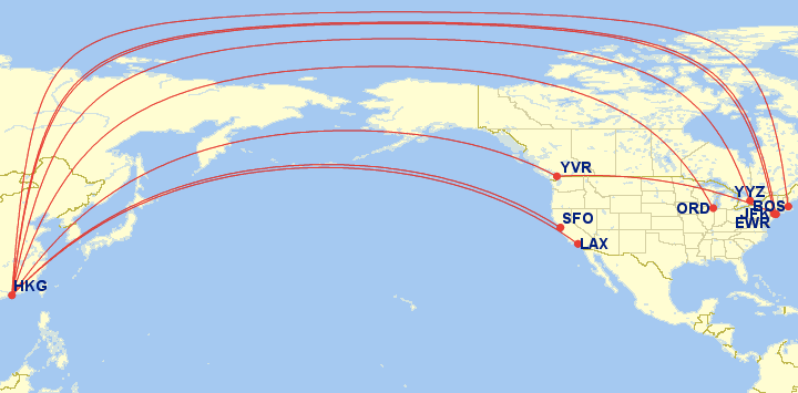 The Best Cities To Find Cathay Pacific Award Space In North America