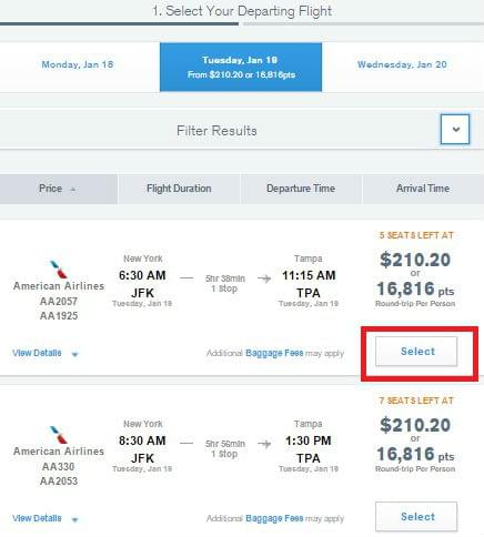 change flight booked through chase