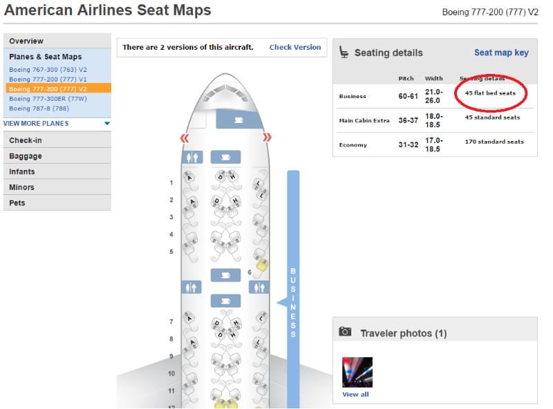 American Airlines Flight Information - SeatGuru