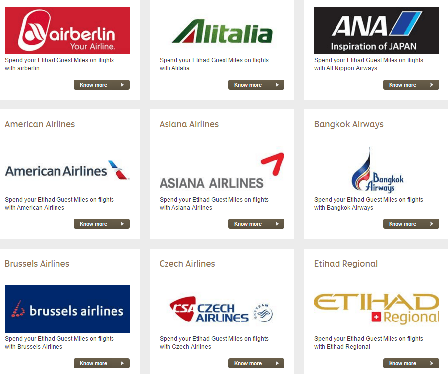 Aa Etihad Award Chart