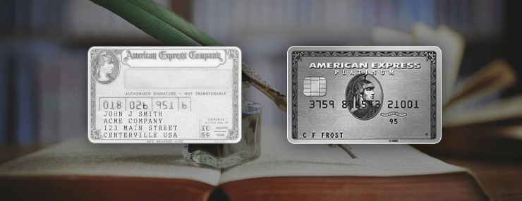 shows old and new amex platinum