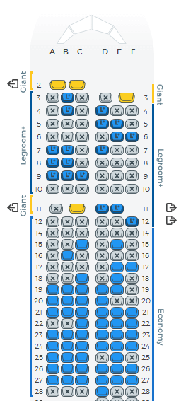 Airplane Seating Chart Allegiant Air