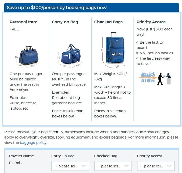 Rundown on Ultra Low-Cost Carrier Fees