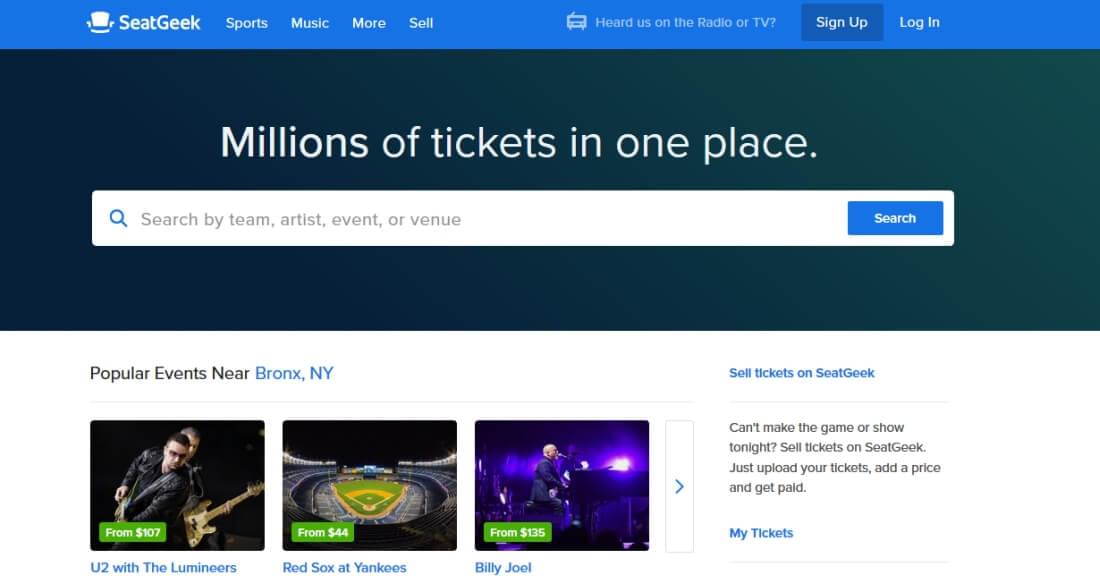 SeatGeek's fees : r/assholedesign