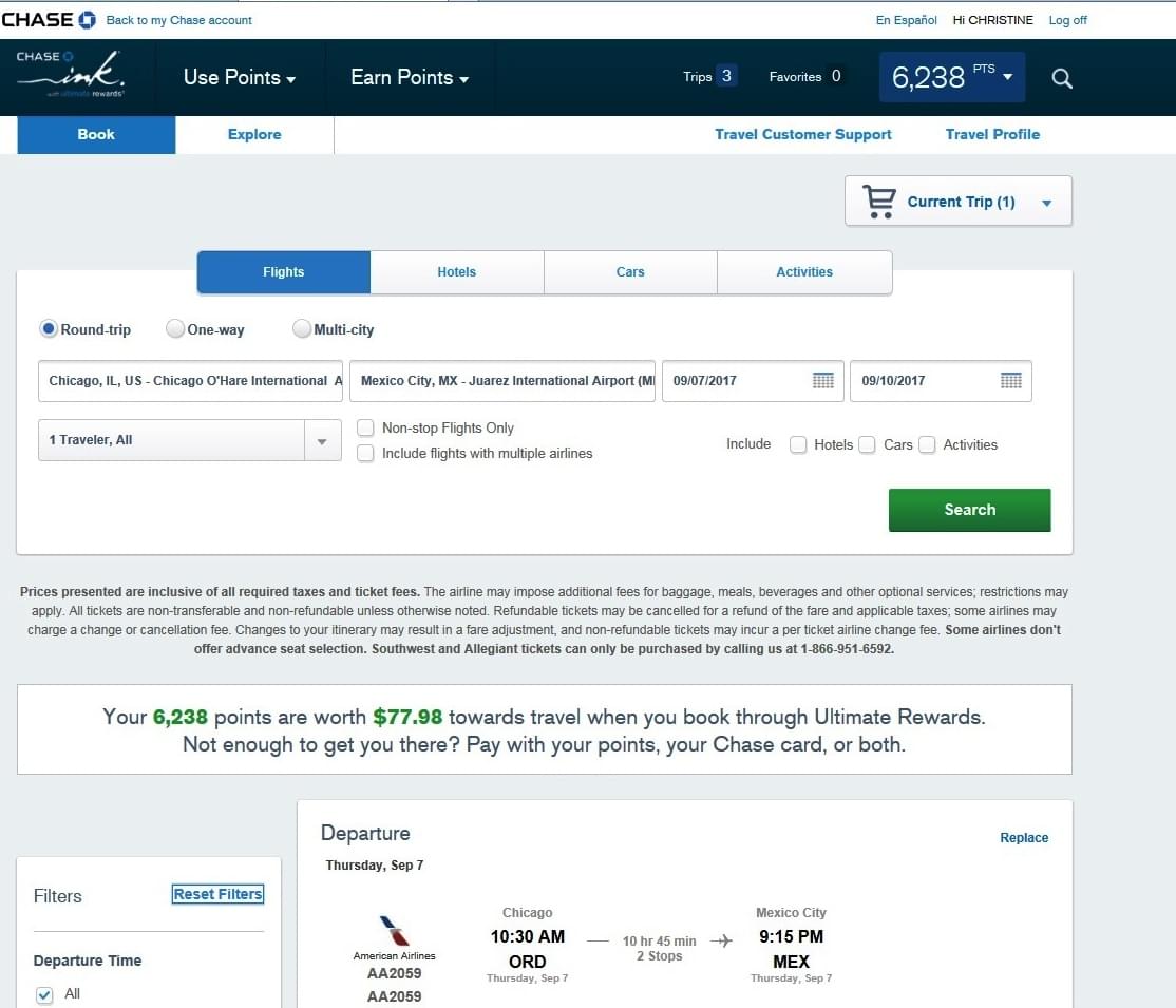 10 Reasons to Book Flights Using Chase Ultimate Rewards Points