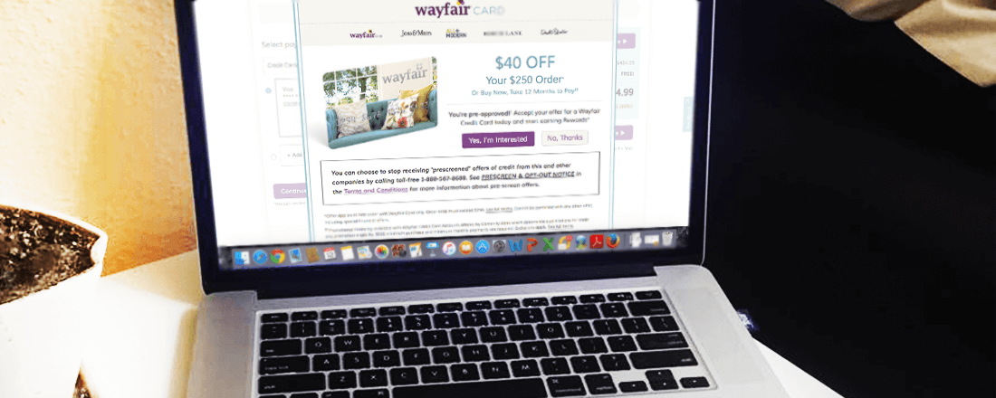 sign up bonus for wayfair credit card