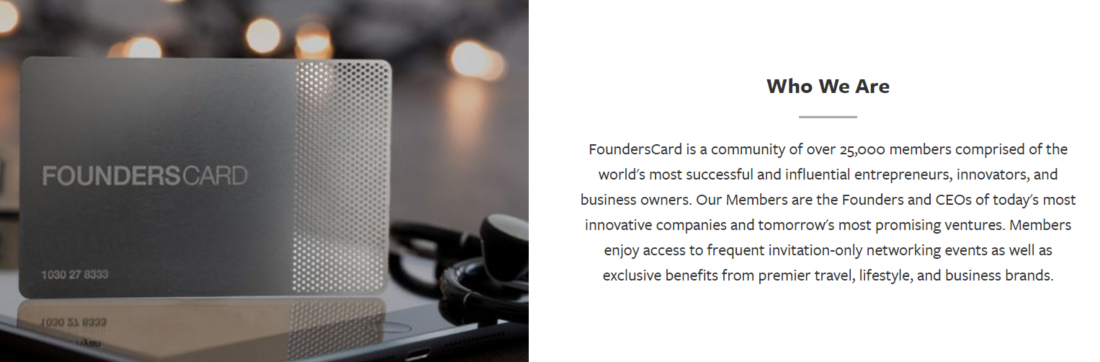 Founders card membership