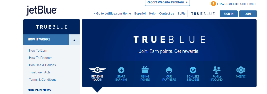 JetBlue TrueBlue Loyalty Program