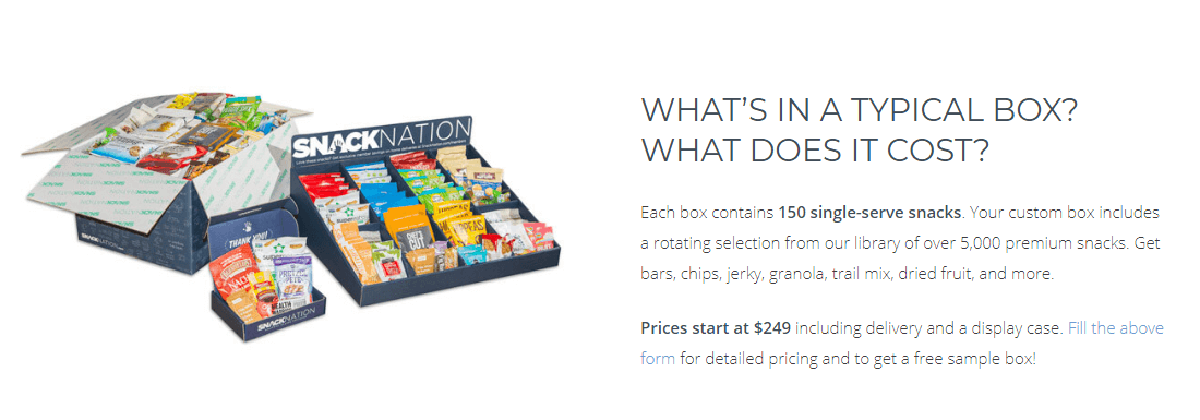 Prices for Snacknation products