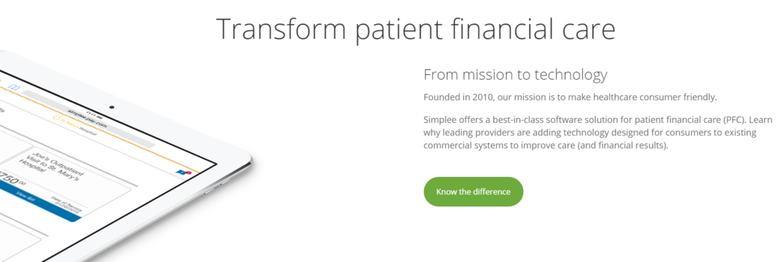 Transforming the patient financial care with Simplee.com