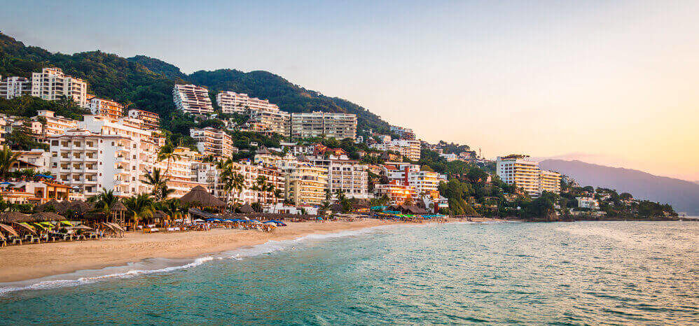 View on the Puerto Vallarta beach