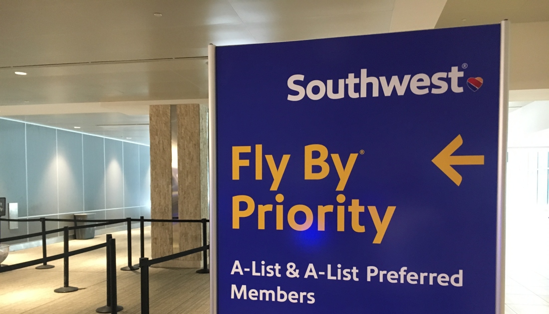 Southwest airlines A list