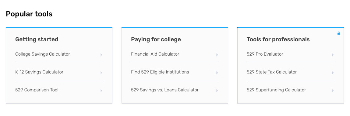 Tools of SavingForCollege.com