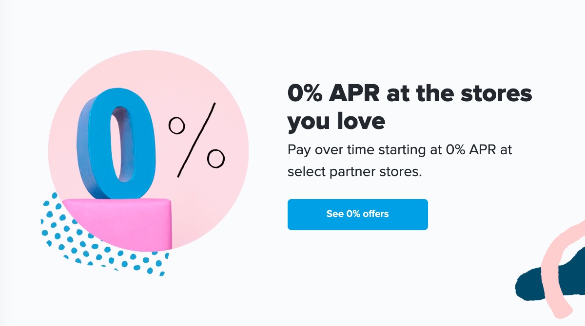 0% APR at the stores you love